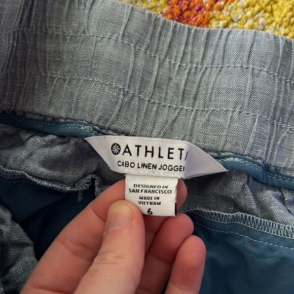 ATHLETA CABO LINEN JOGGER PANTS SIZE 6 - Picture 8 of 10